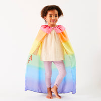 Silk Cape in Rainbow