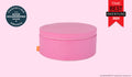A Lolly candy pink Chunk play ottoman set up in an ottoman configuration.