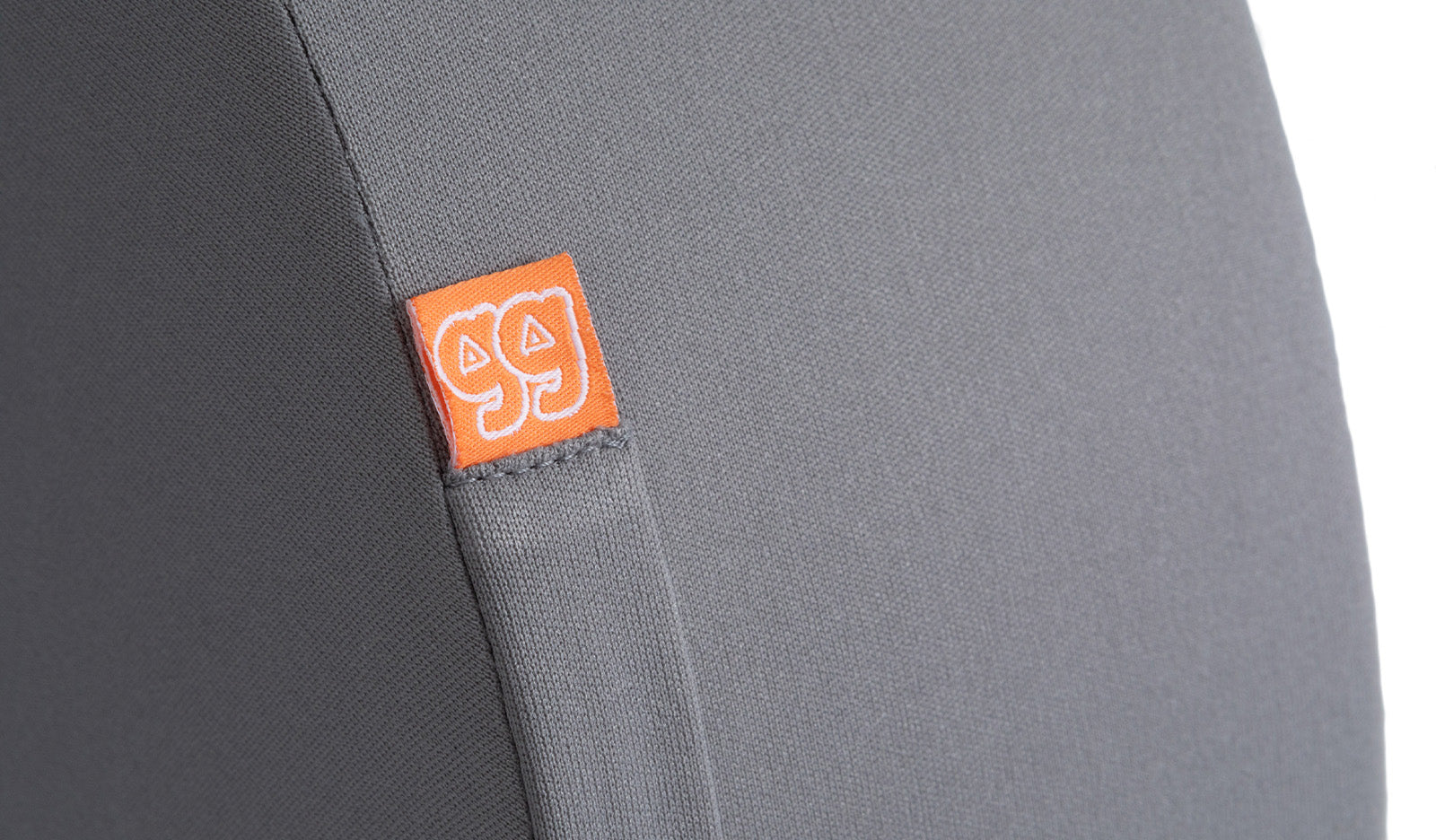 Close up shot of the Chunk™ tag and fabric