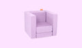 A Moonshot lilac purple Smore play chair set up in a kids' chair configuration.