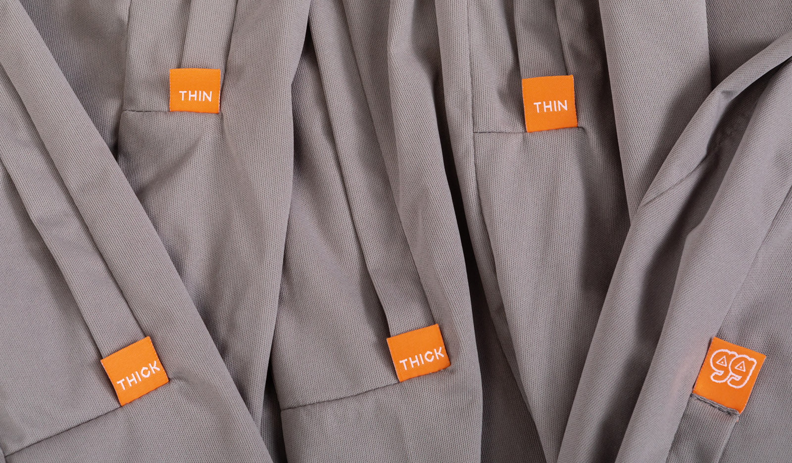 Close up of the Nugget® fabric with tags