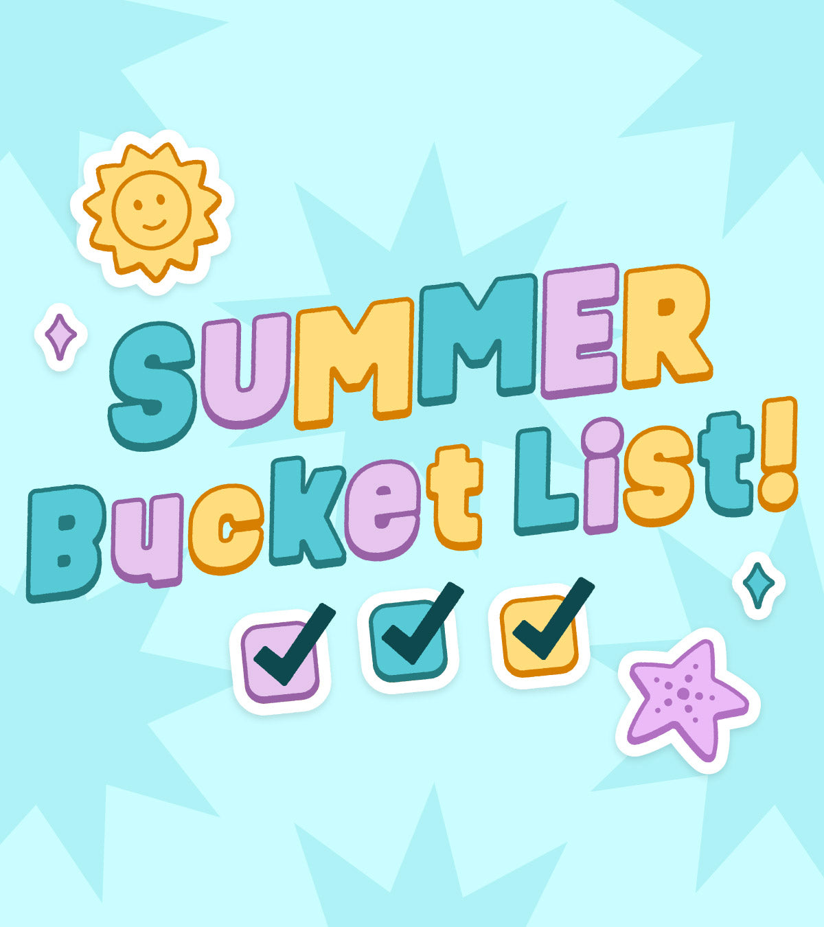 A Nuggety printable summer bucket list