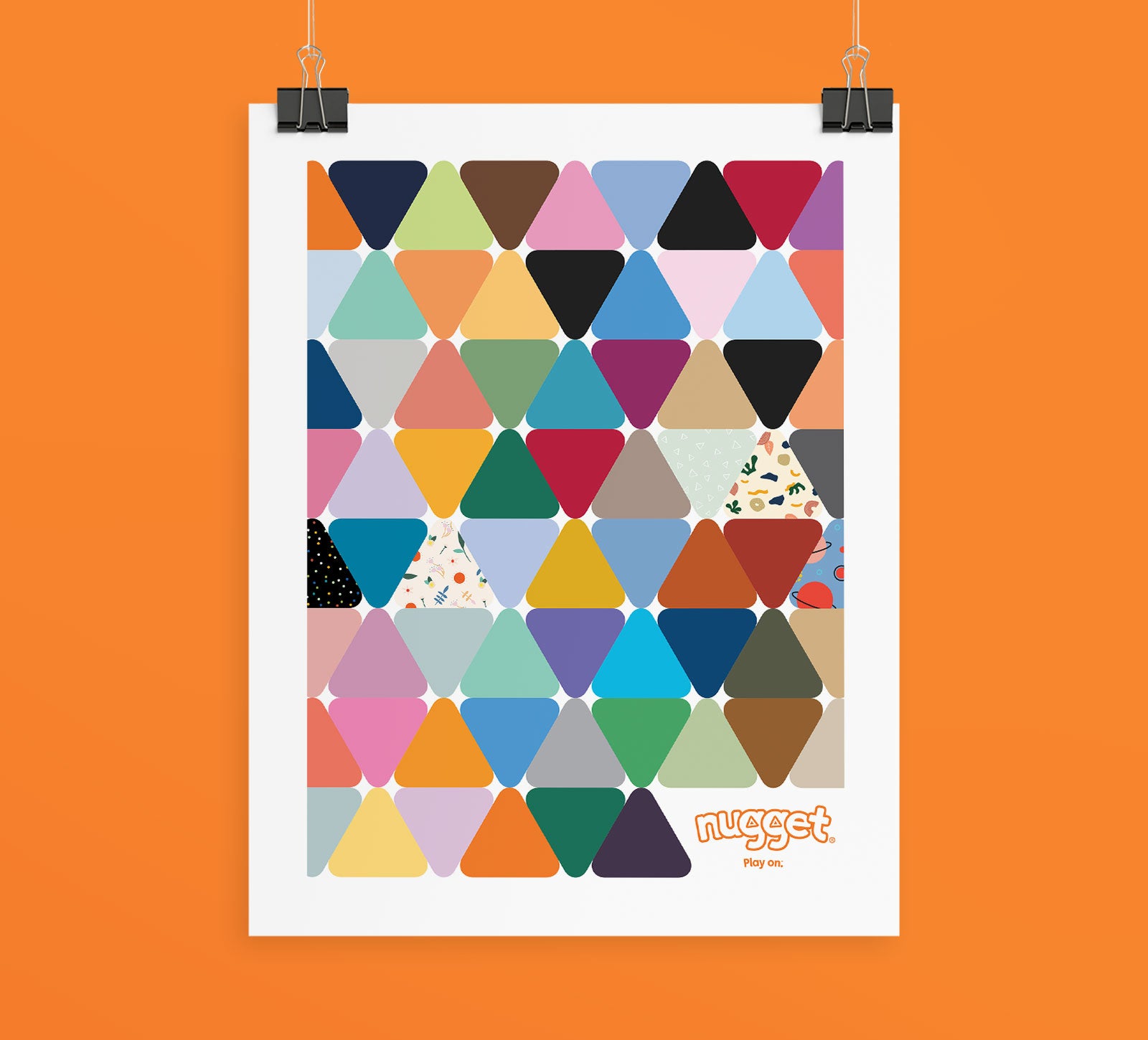 Nugget® shapes self portrait art print