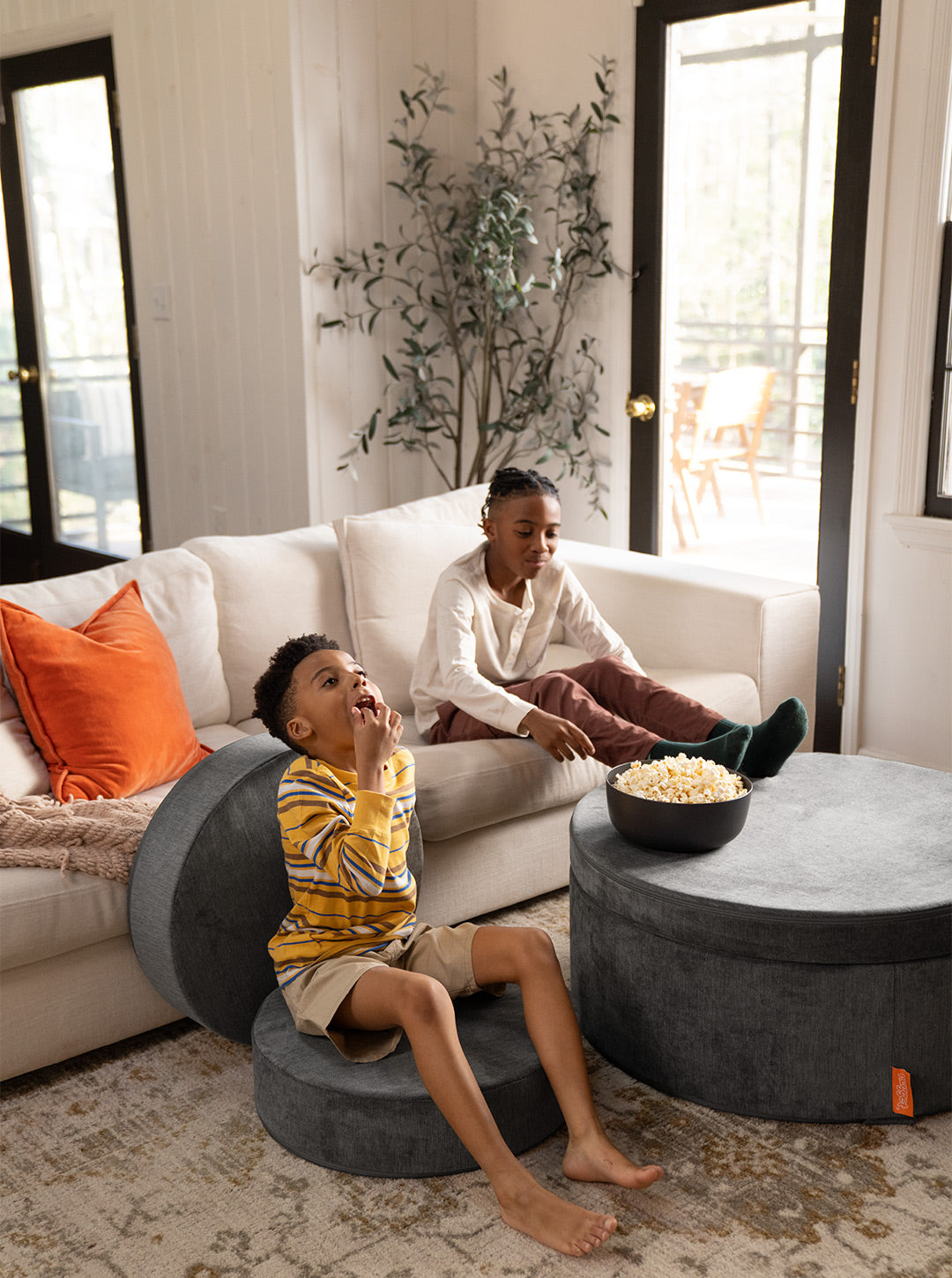 Explore Nugget® play furniture in charcoal gray Harbor