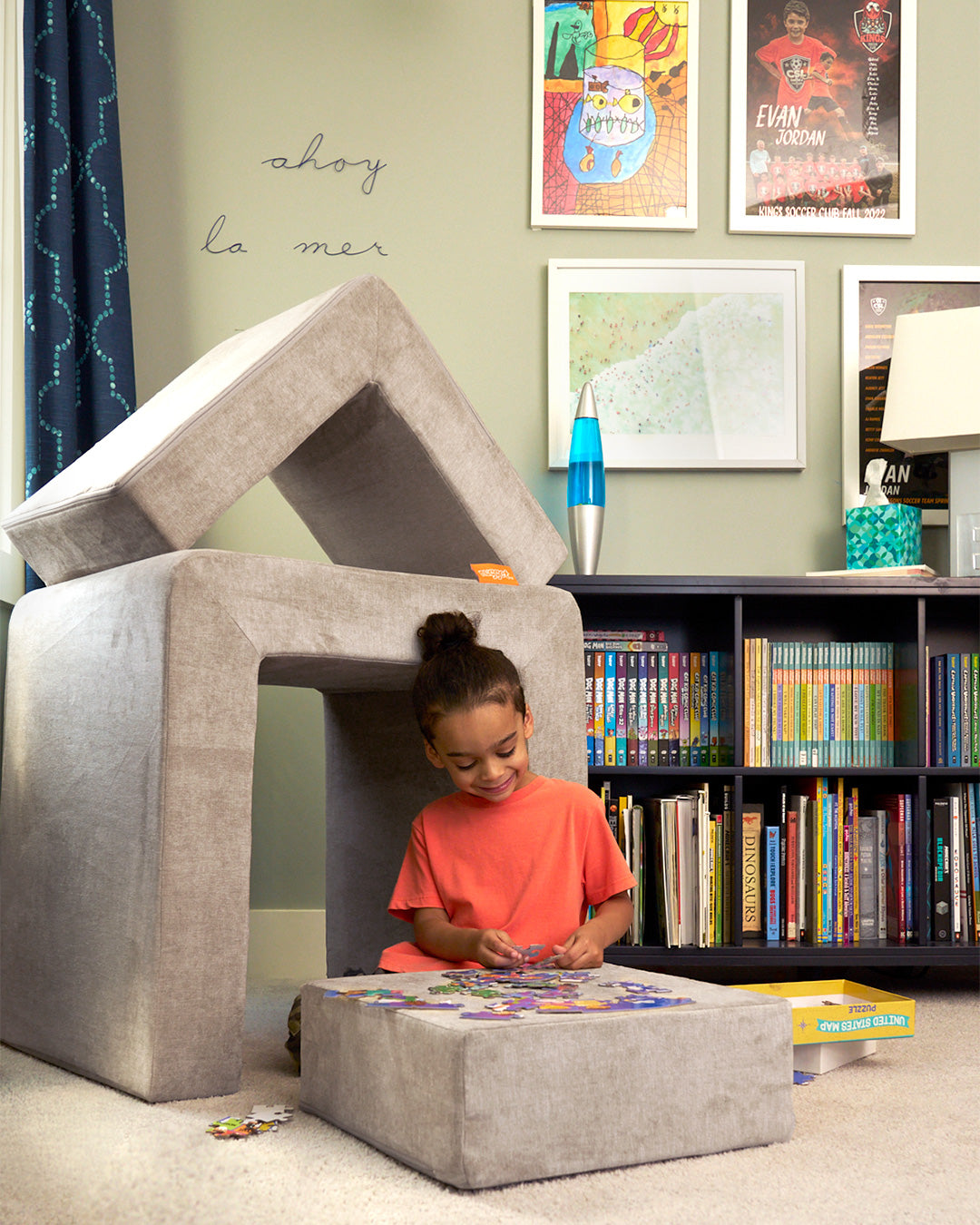 Explore Nugget® play furniture in beachy beige Dunebuggy