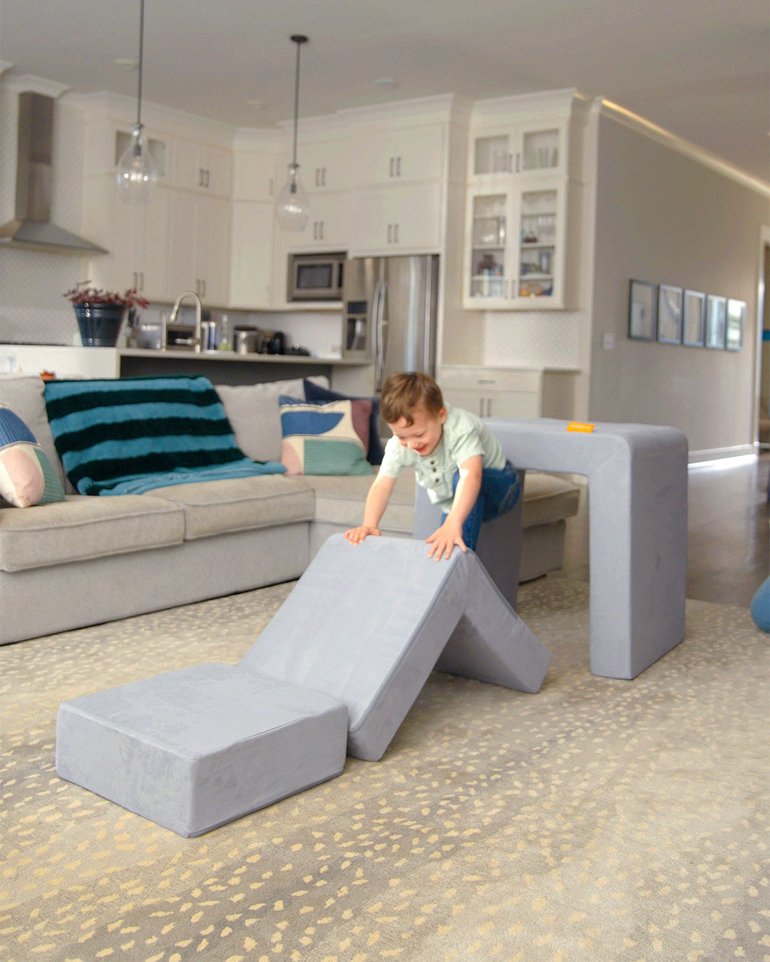 Explore Nugget® play furniture in cool gray Koala