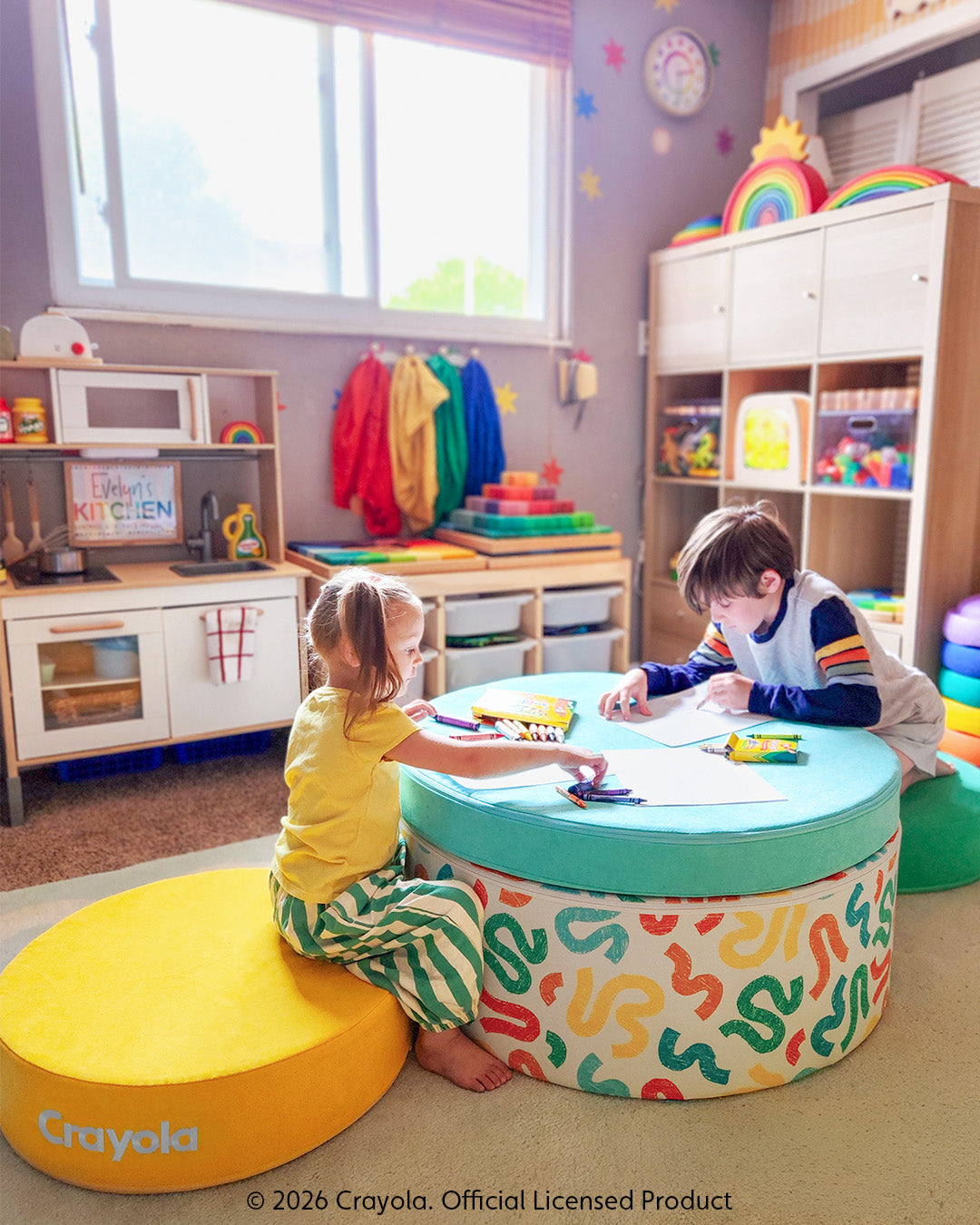Explore the Chunk® play ottoman in our Crayola print – Nugget