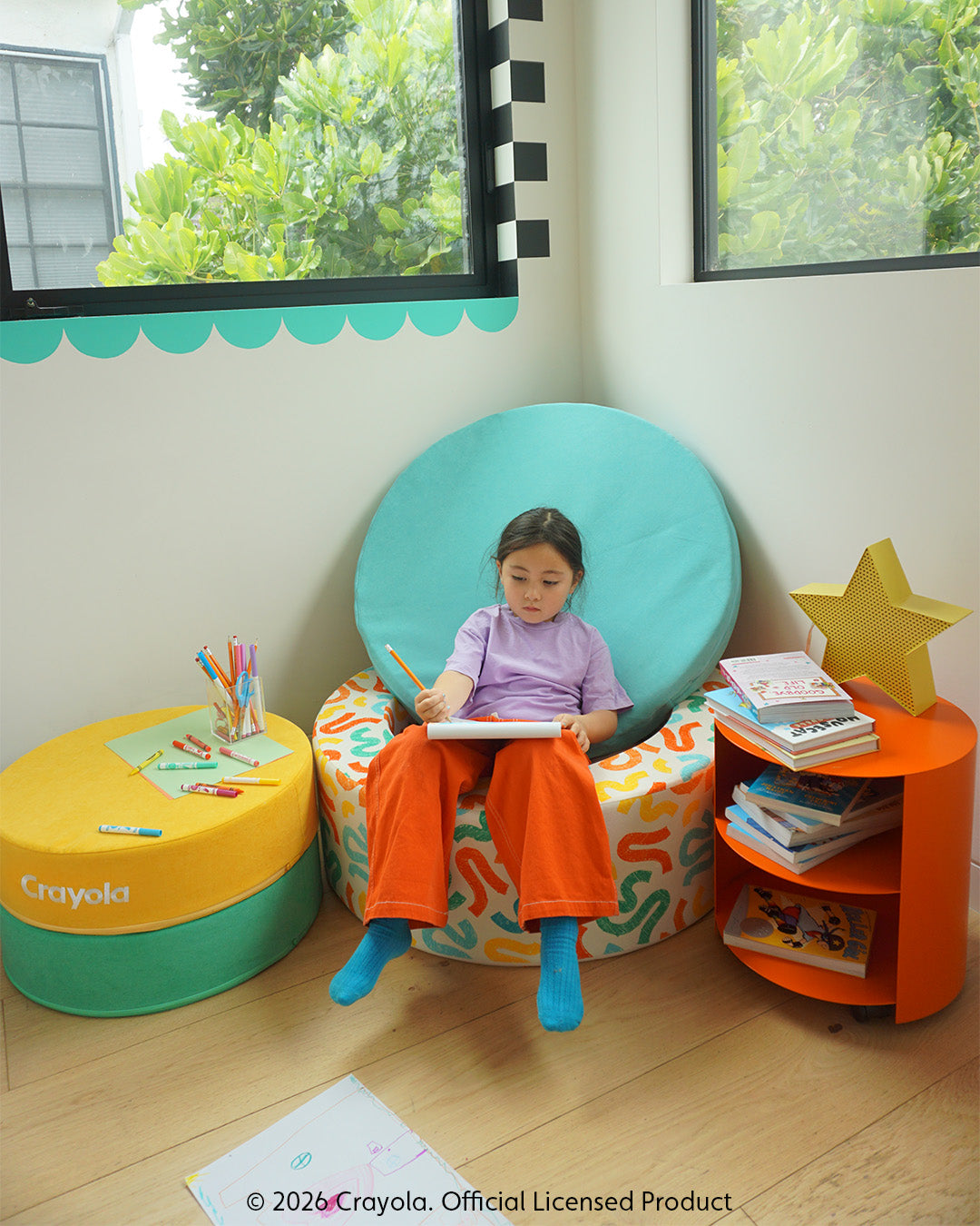 Explore the Chunk® play ottoman in our Crayola print – Nugget