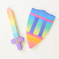 Playsilk Sword & Shield Set in Rainbow