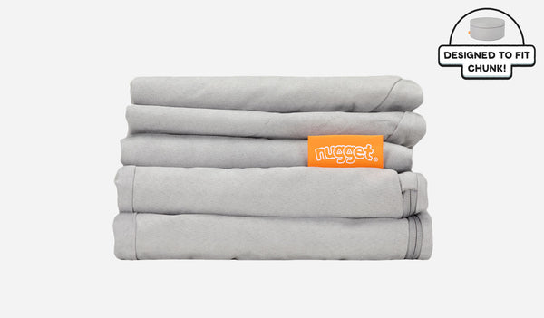 The Original Chunk® Play Ottoman Cover Set In Koala | Nugget®