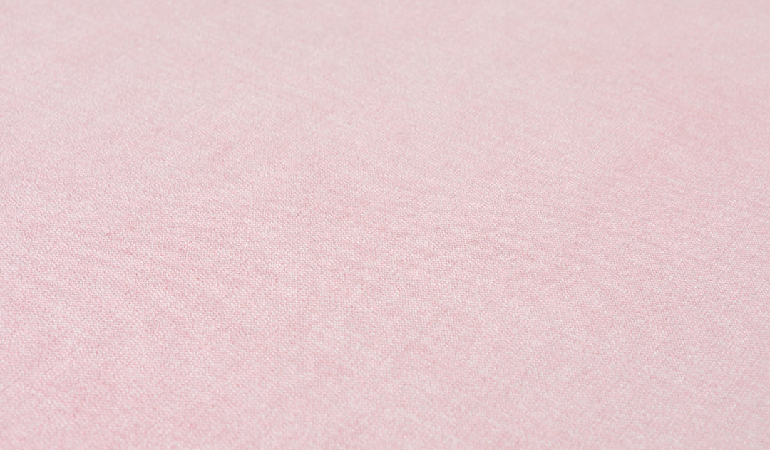Close-up of the luxe texture of Nugget's double-brushed microsuede fabric in blush pink Heartthrob.