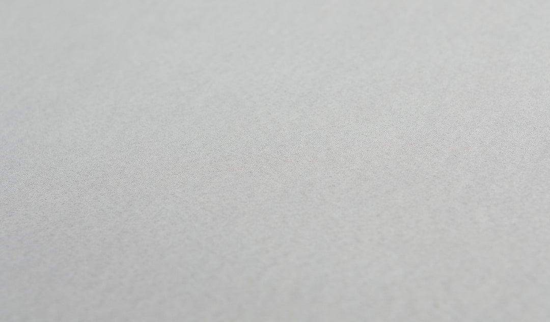 Close-up of the smooth, suede-like Nugget microsuede fabric in light, cool gray Koala.