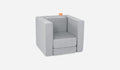 A Koala light gray Smore play chair set up in a kids' chair configuration.